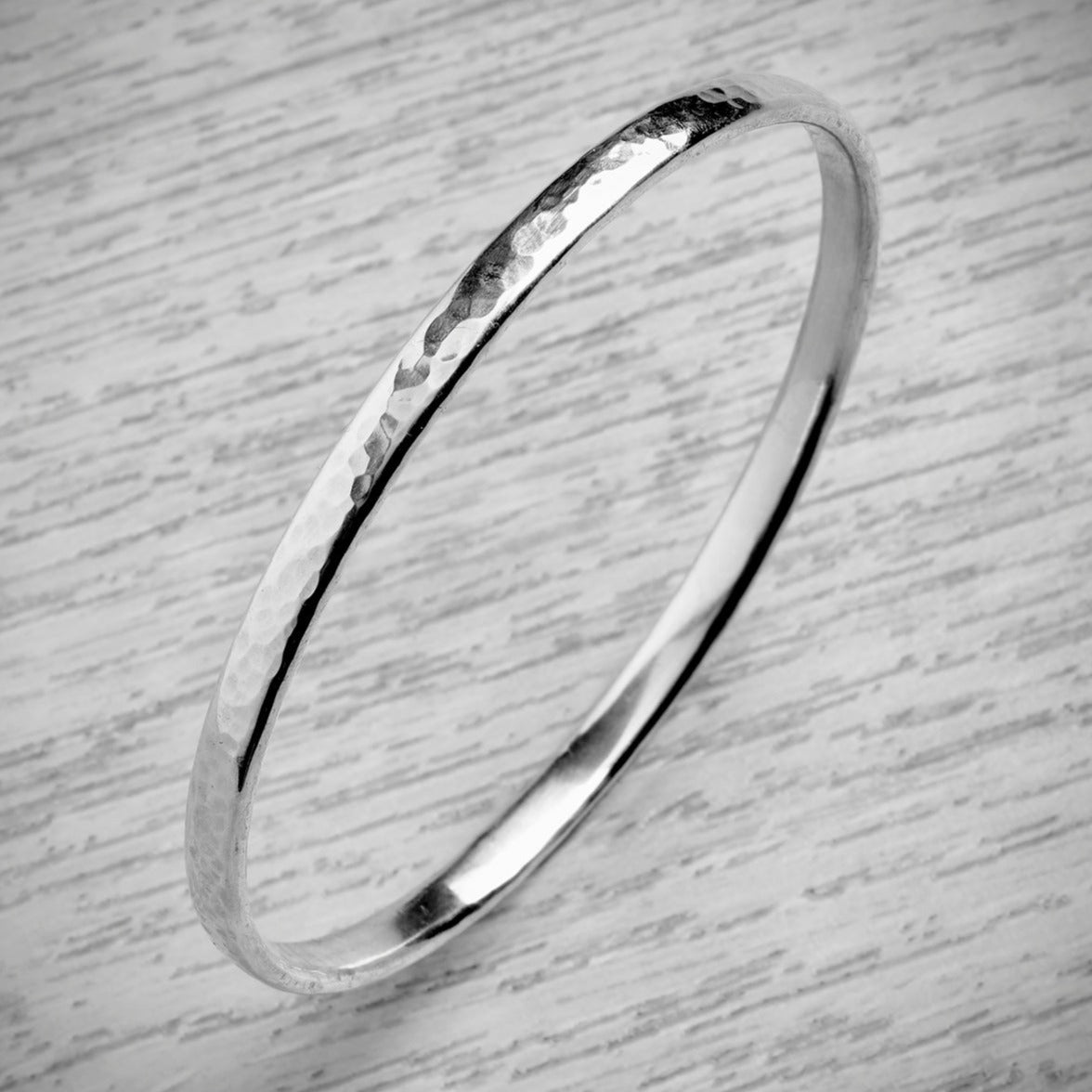 Silver Sturdy Stacked Bangle Bundle