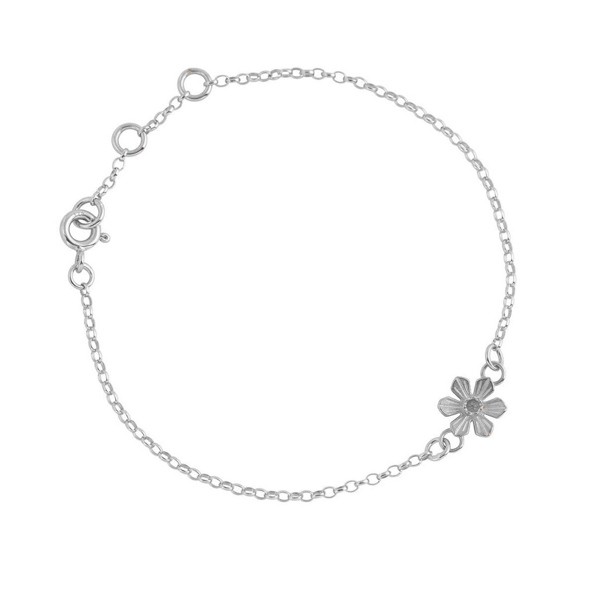 Silver Daffodil Bracelet by Elin Mair
