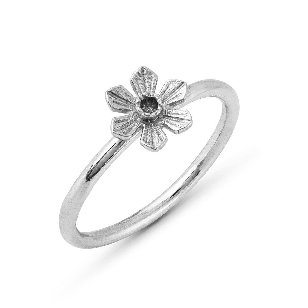 Silver Daffodil Ring by Elin Mair