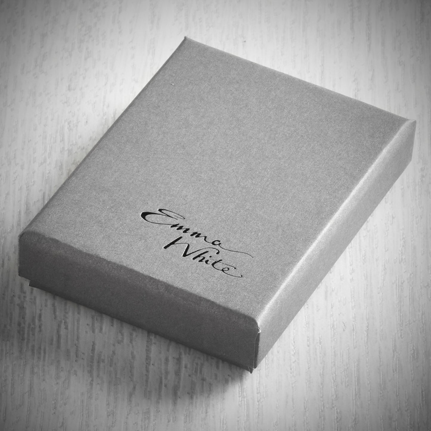 Silver Clasped Stud Earrings by Emma White