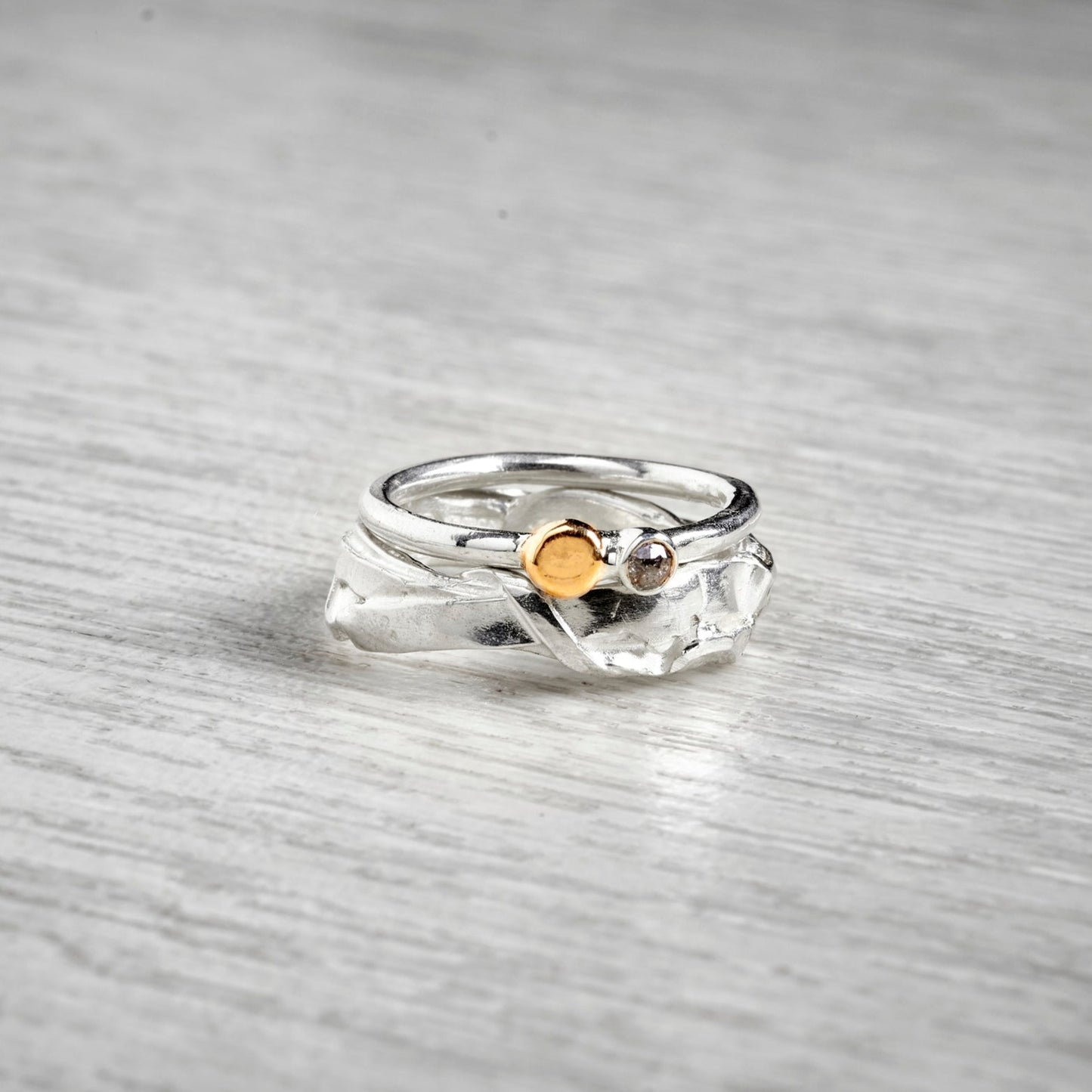 Wide Twisted Ribbon Ring By Fi Mehra
