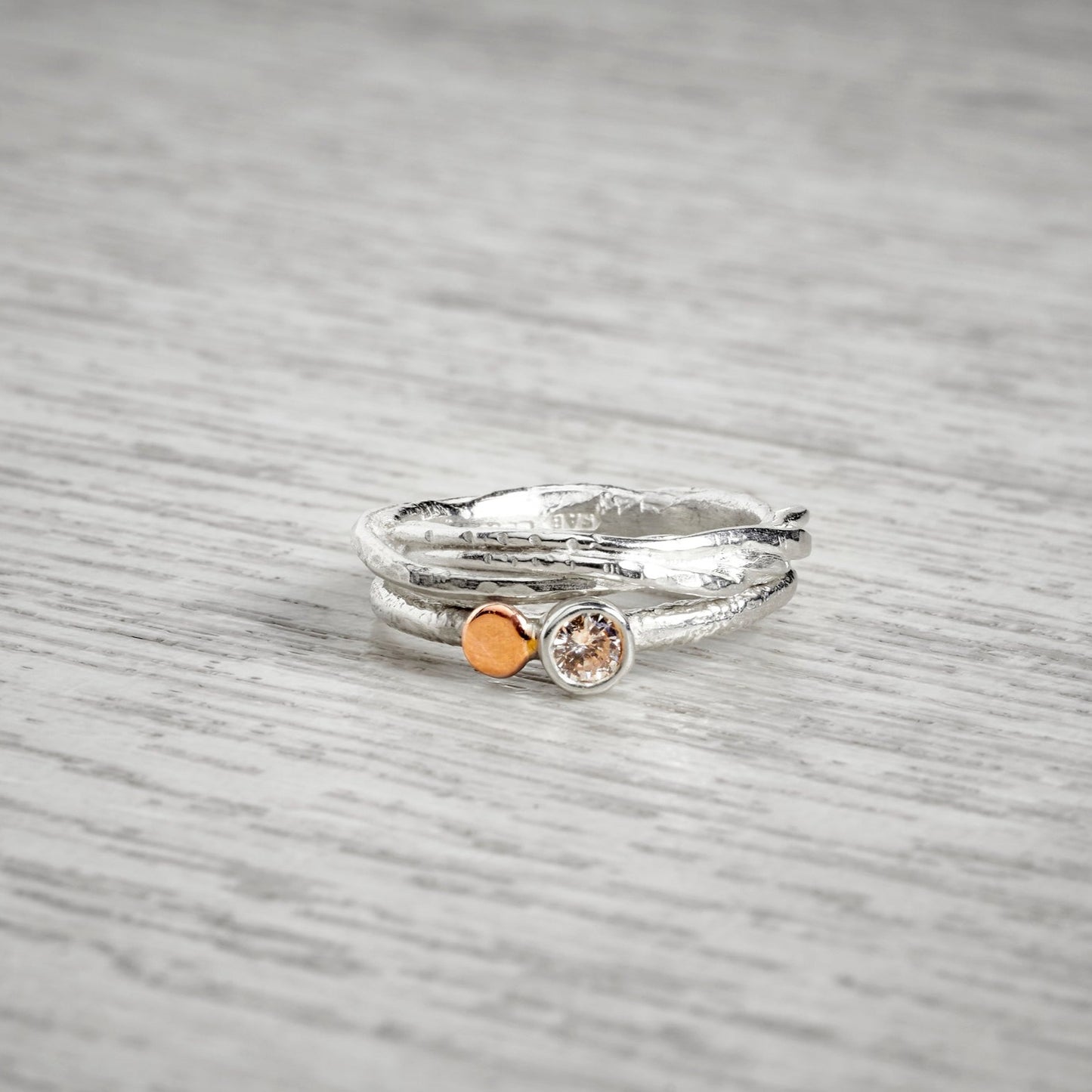 Narrow Twisted Wire Ring By Fi Mehra