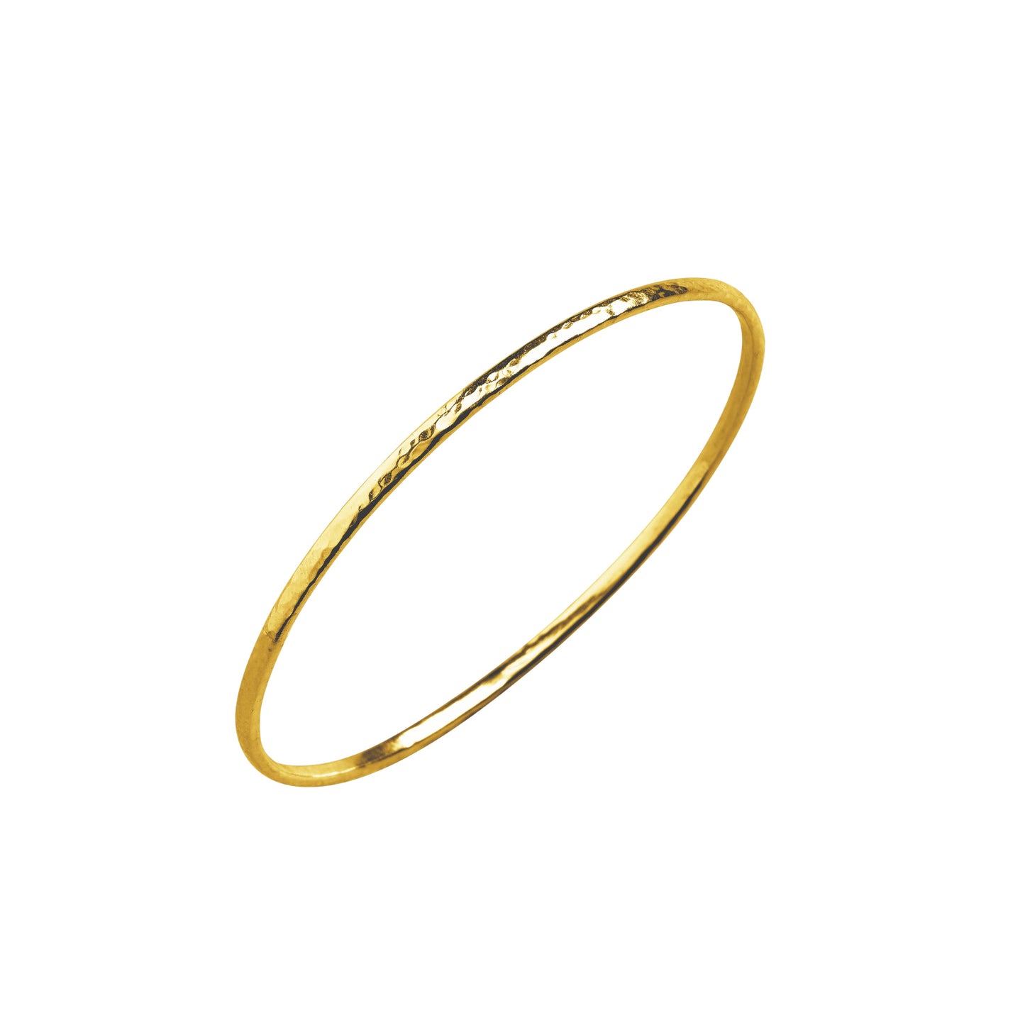 18ct Gold Vermeil Slender Stacked Bangle Bundle