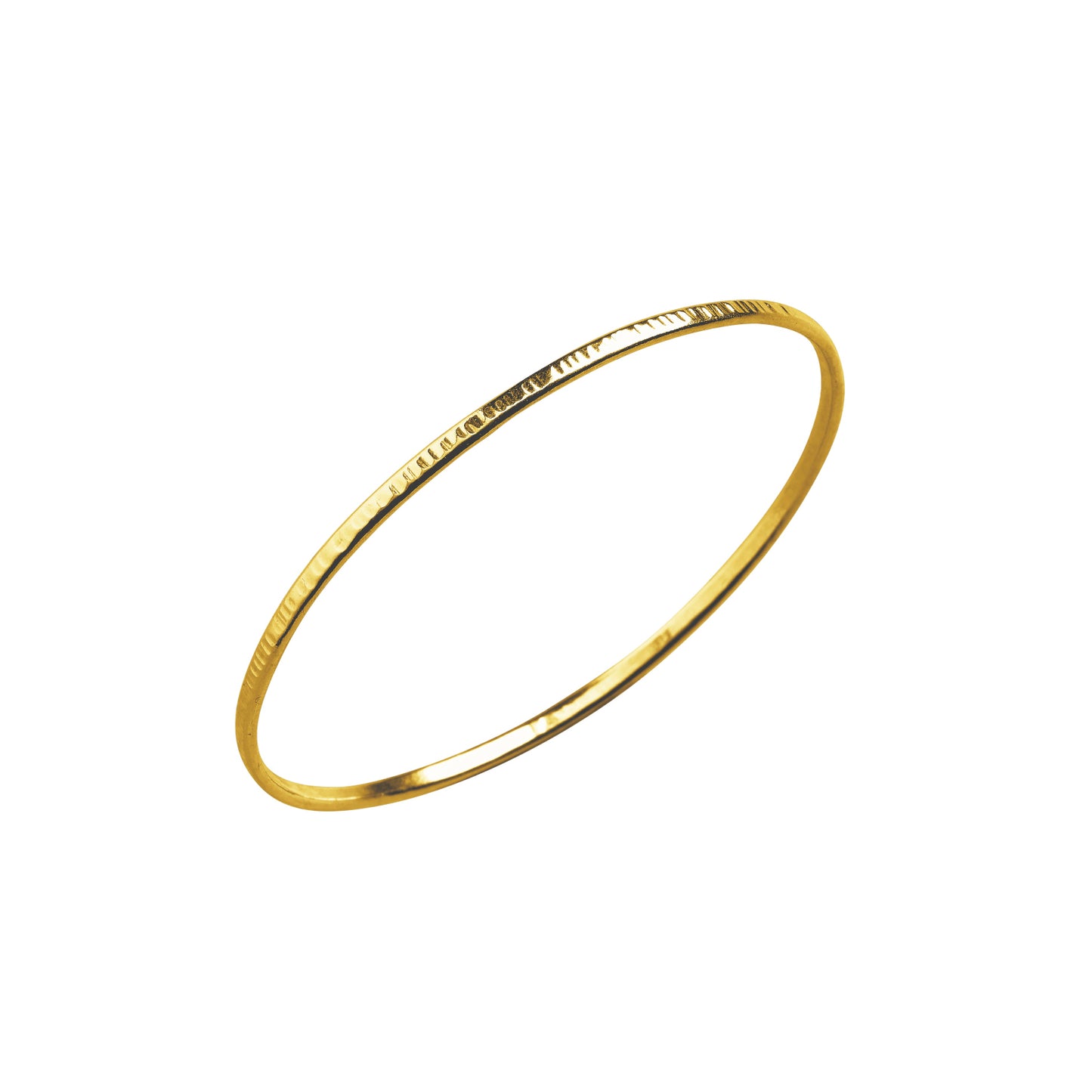 18ct Gold Vermeil Slender Stacked Bangle Bundle