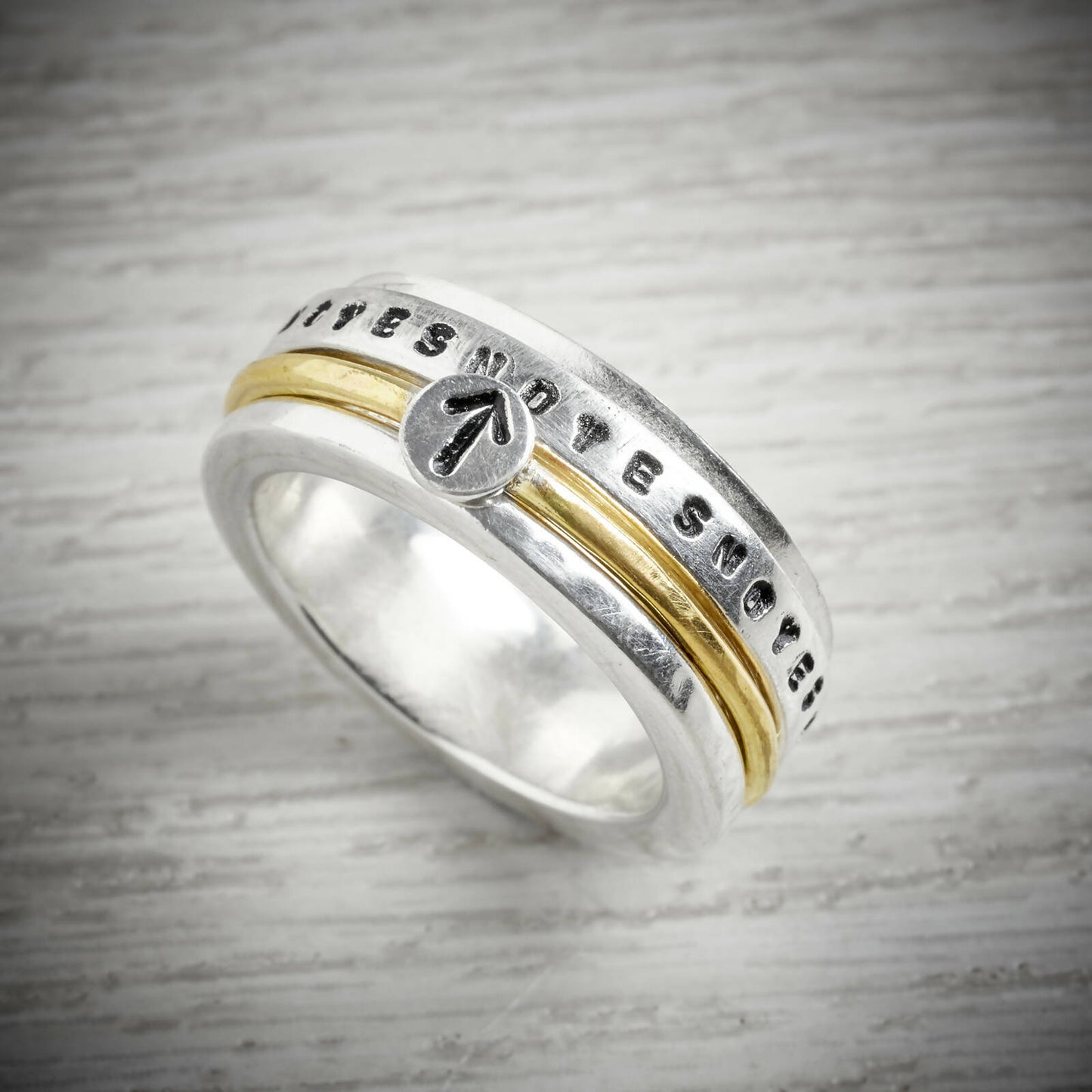 YES/NO Simple Spinning Ring by Emma White