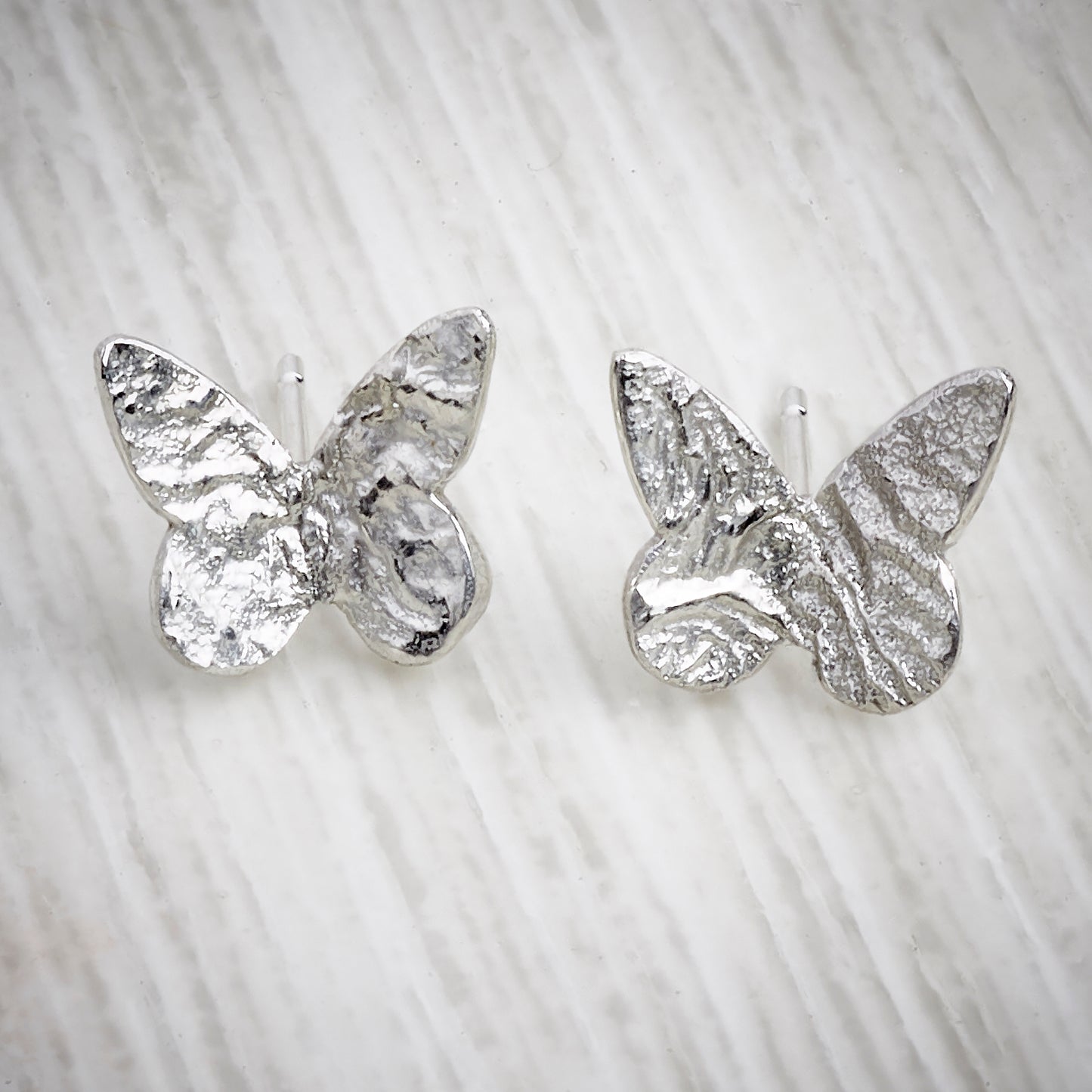 Silver Butterfly Earrings