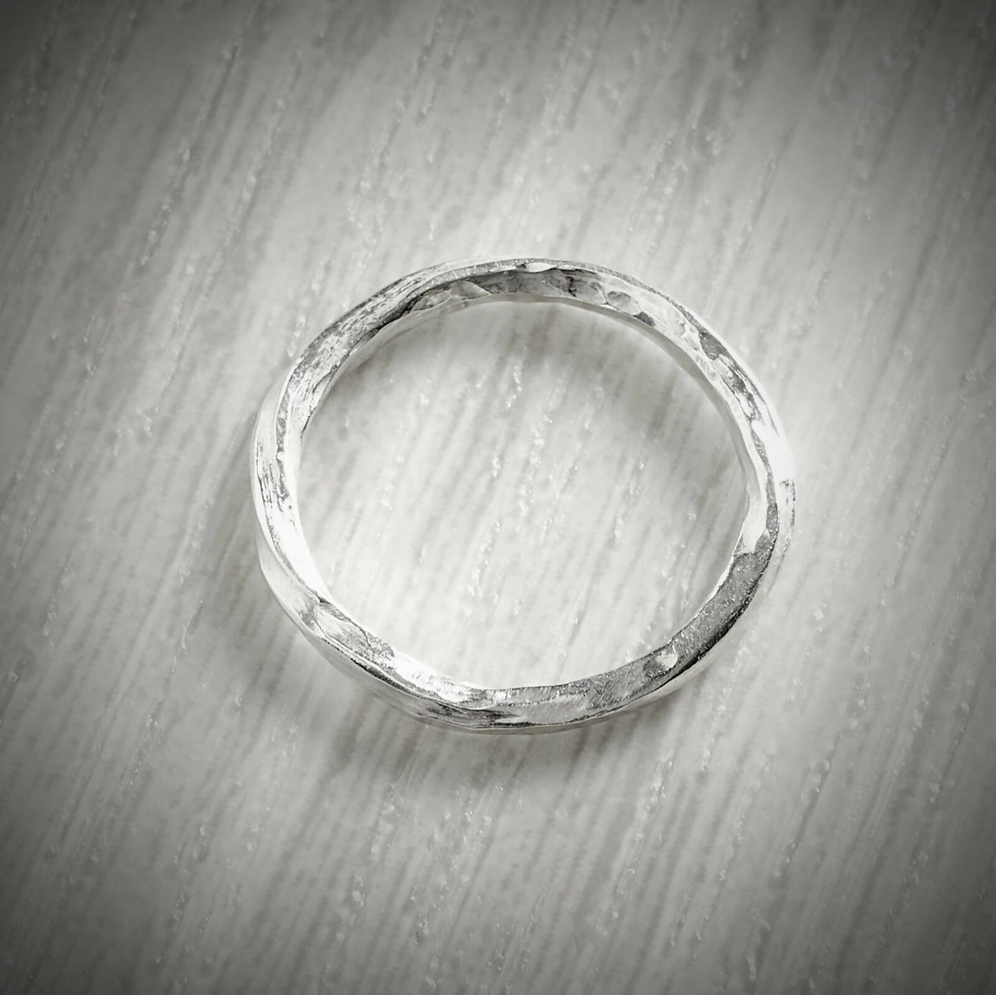 Slimline Twisted Ring by Emma White