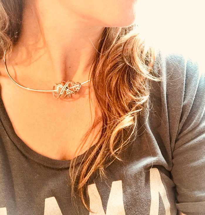 Silver Personalised Tangled Tales Torque