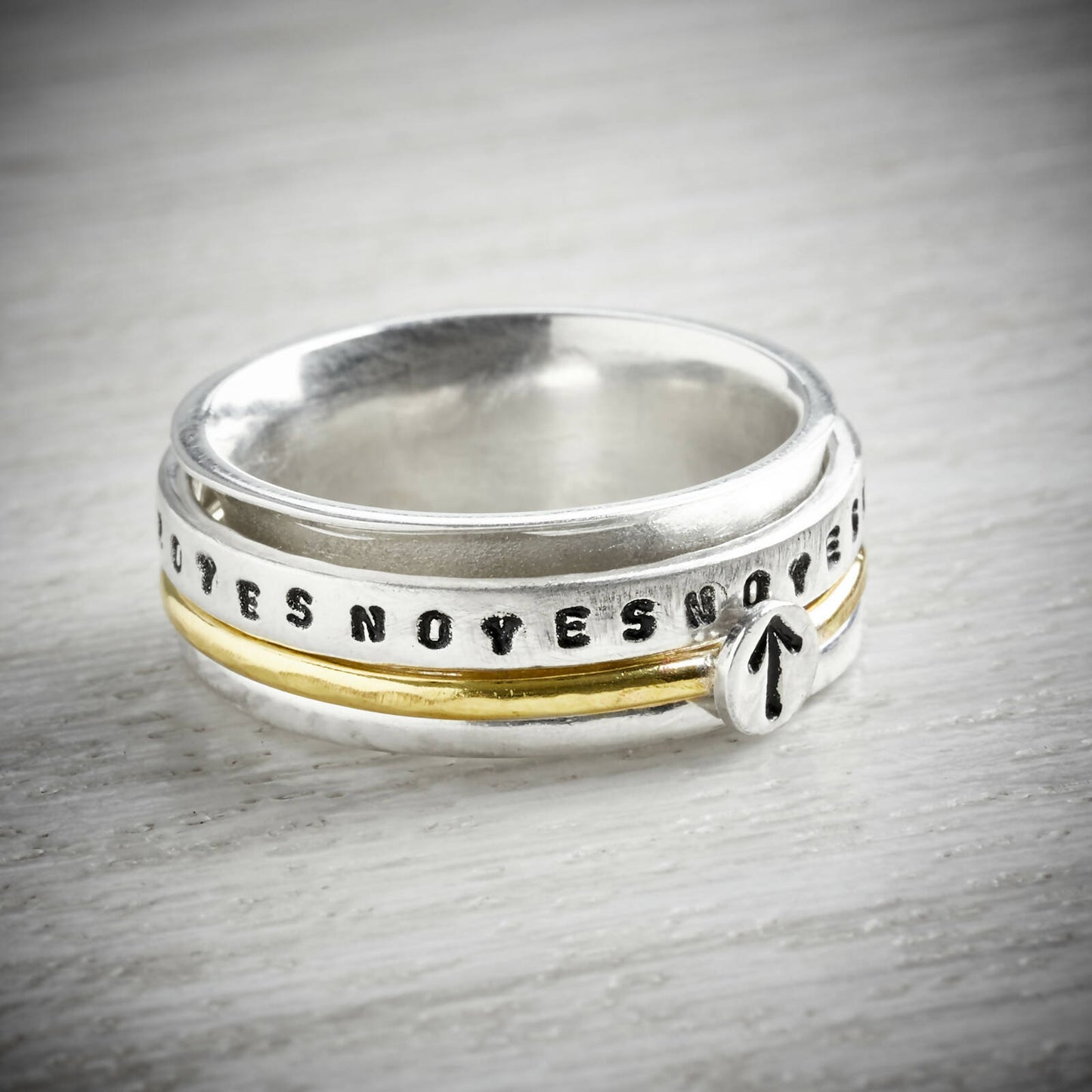 YES/NO Simple Spinning Ring by Emma White