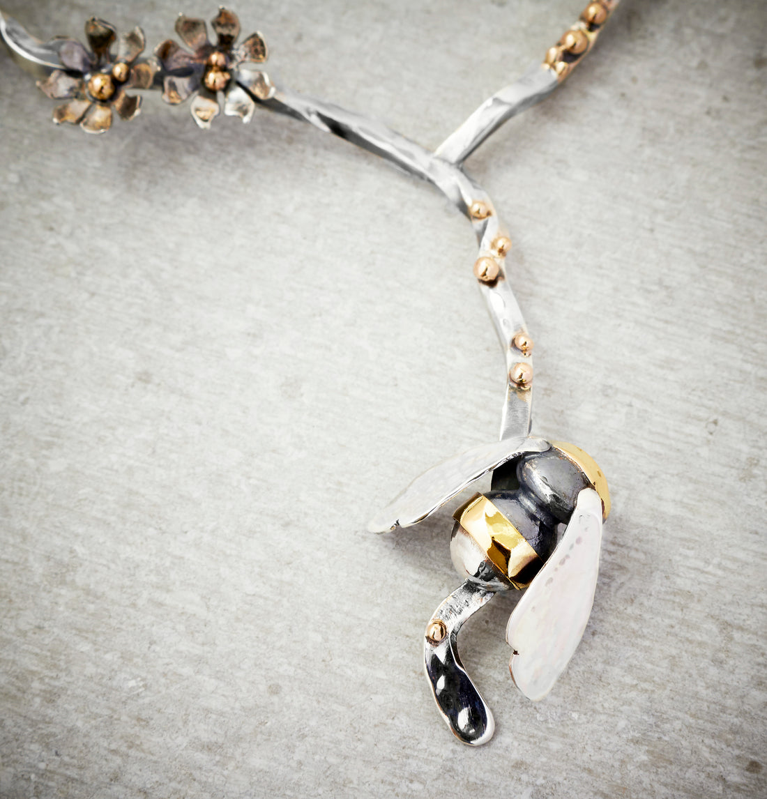 Bee commission necklace. How to care for handmade jewellery