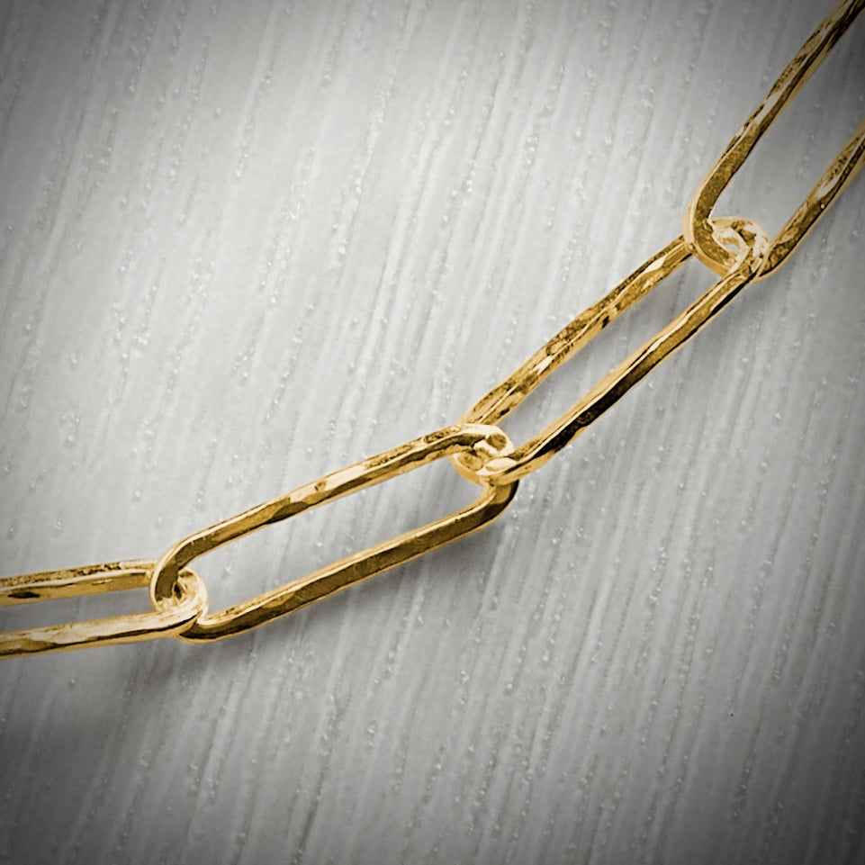 18ct Gold Vermeil Paperclip Chain (Long) by Emma White