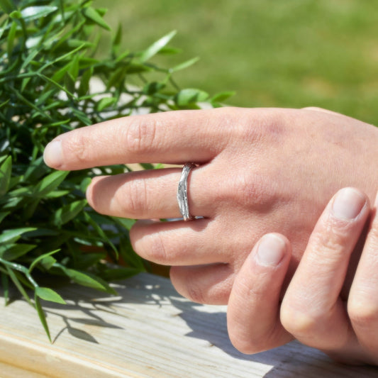 Narrow Twisted Wire Ring By Fi Mehra