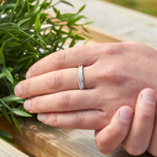 Silver Double Band Ring By Fi Mehra