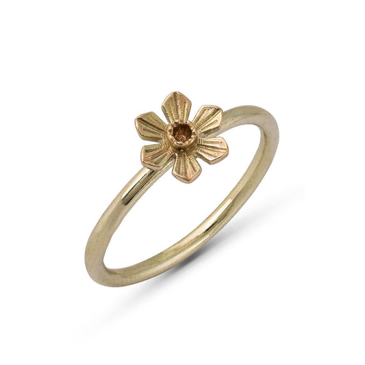 9ct Gold Daffodil Ring by Elin Mair