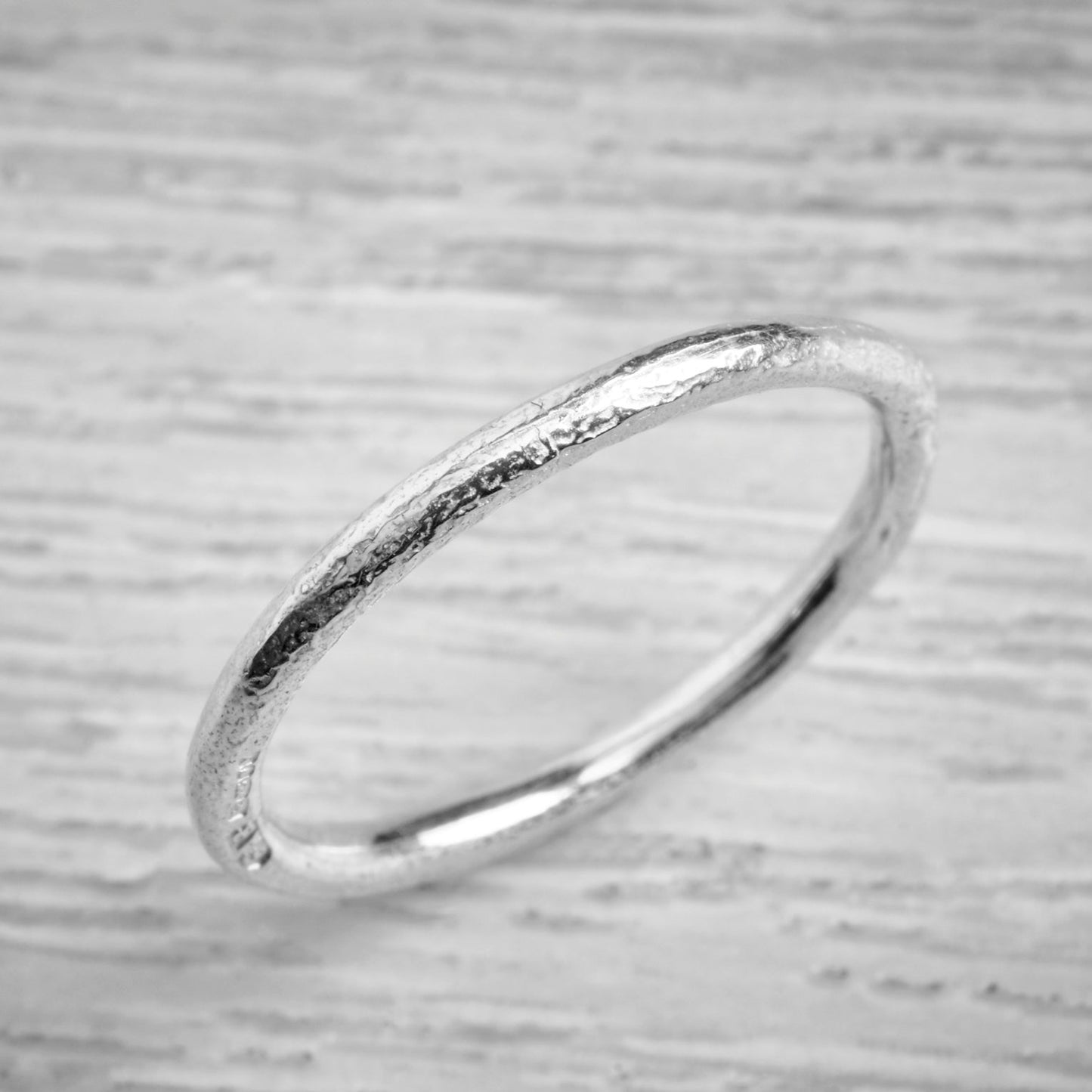 Slim 2mm Silver Band By Fi Mehra