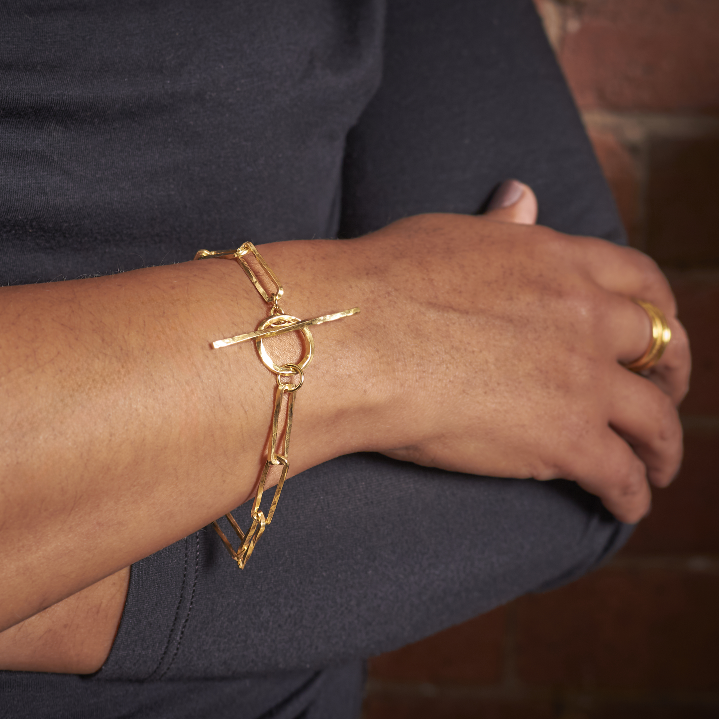 18ct Gold Vermeil Paperclip Bracelet by Emma White