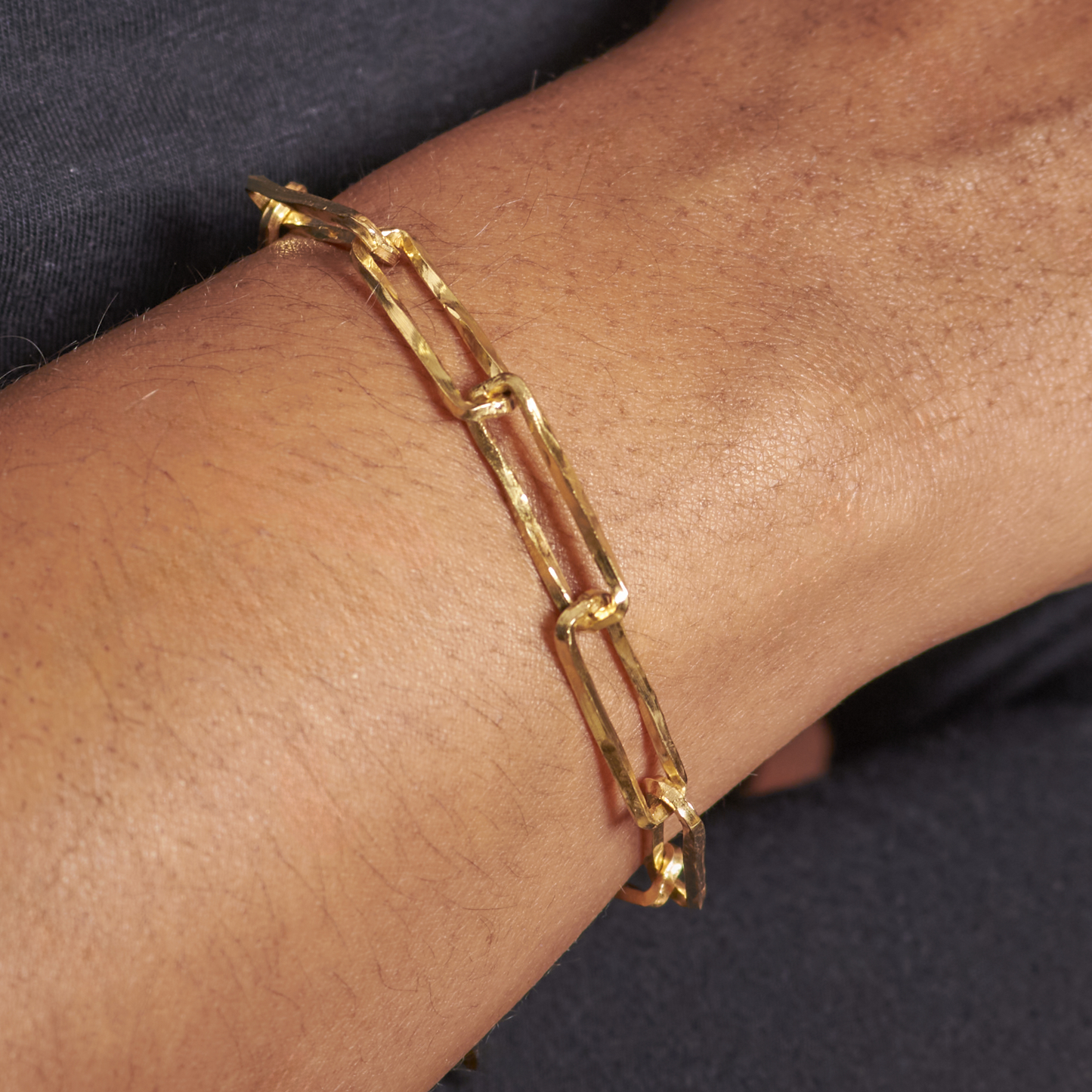 18ct Gold Vermeil Paperclip Bracelet by Emma White