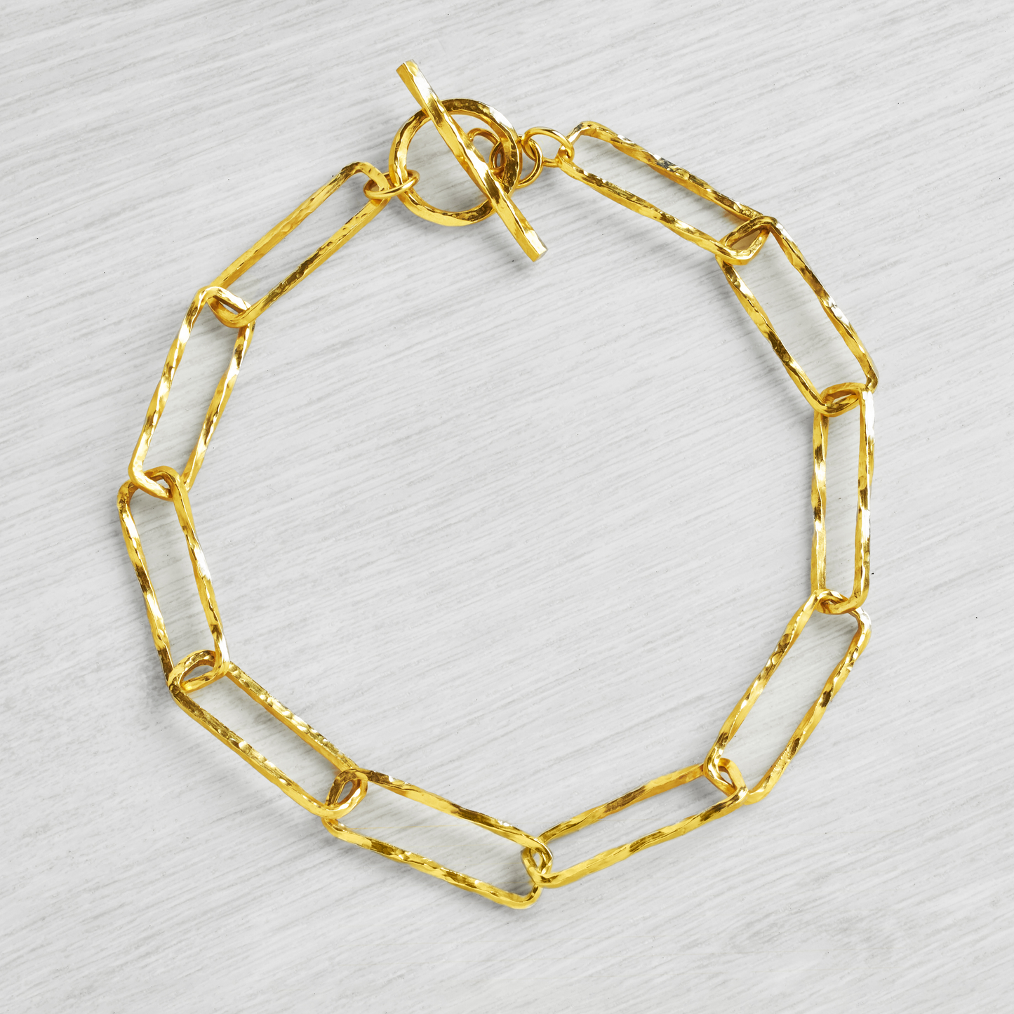 18ct Gold Vermeil Paperclip Bracelet by Emma White