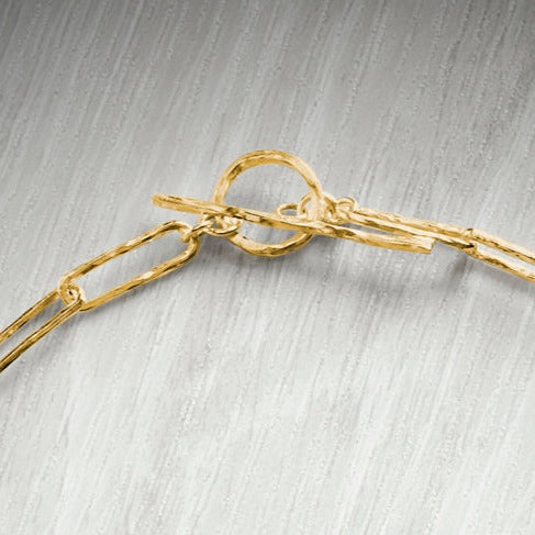 18ct Gold Vermeil Paperclip Chain (Long) by Emma White