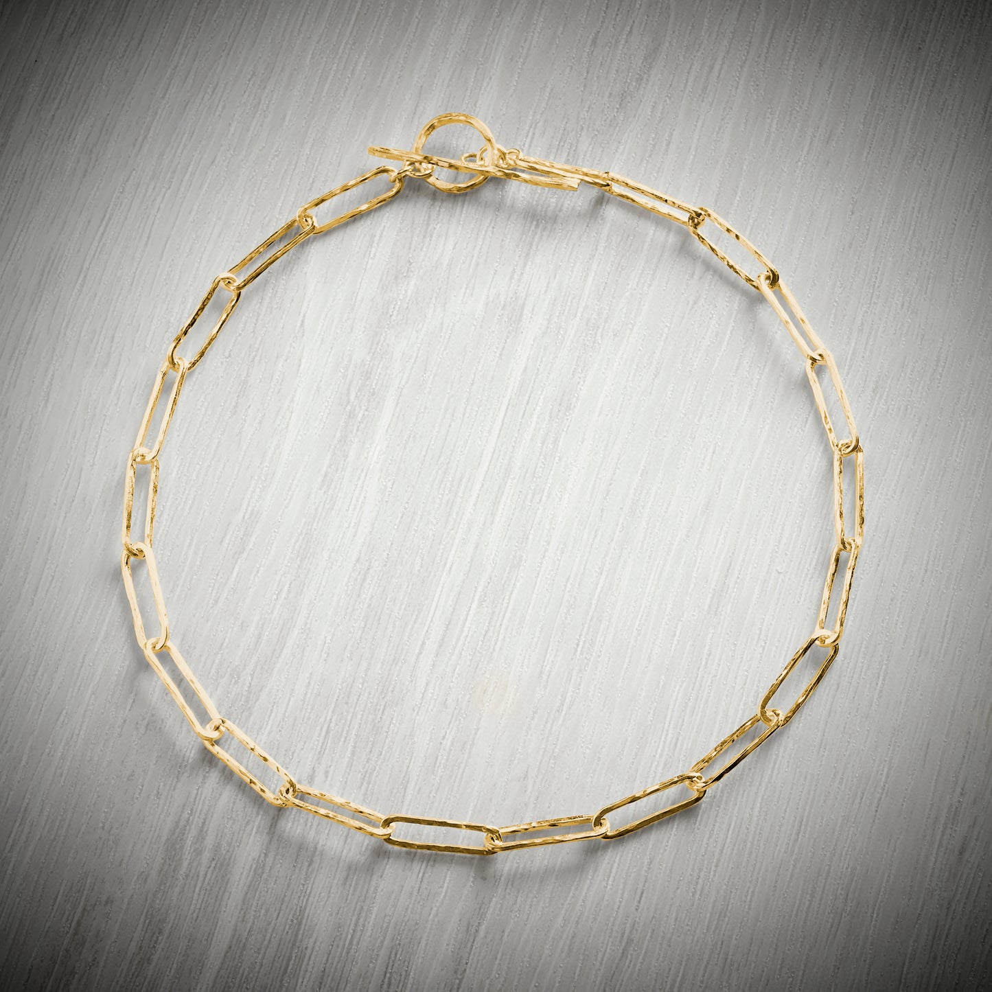 Gold Vermeil Paperclip Chain (short) by Emma White