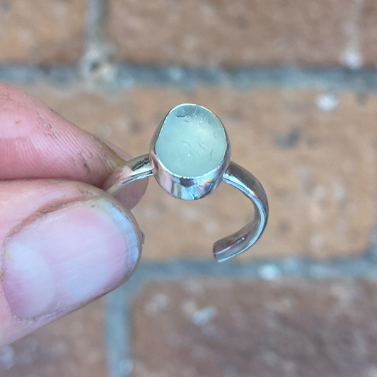 Silver Sea Glass Ring Workshop Saturday 15th February 2025