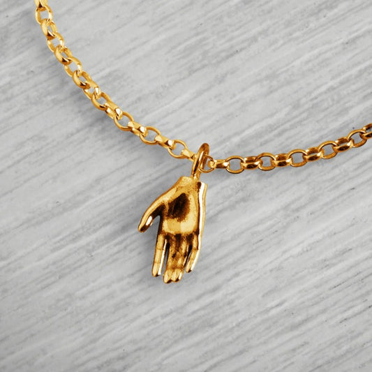 18ct Gold Vermeil Tiny Hand Bracelet by Emma White
