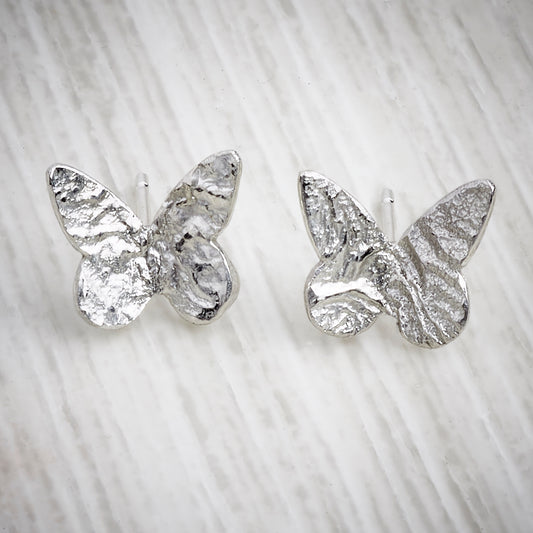 Silver Butterfly Earrings by Emma White