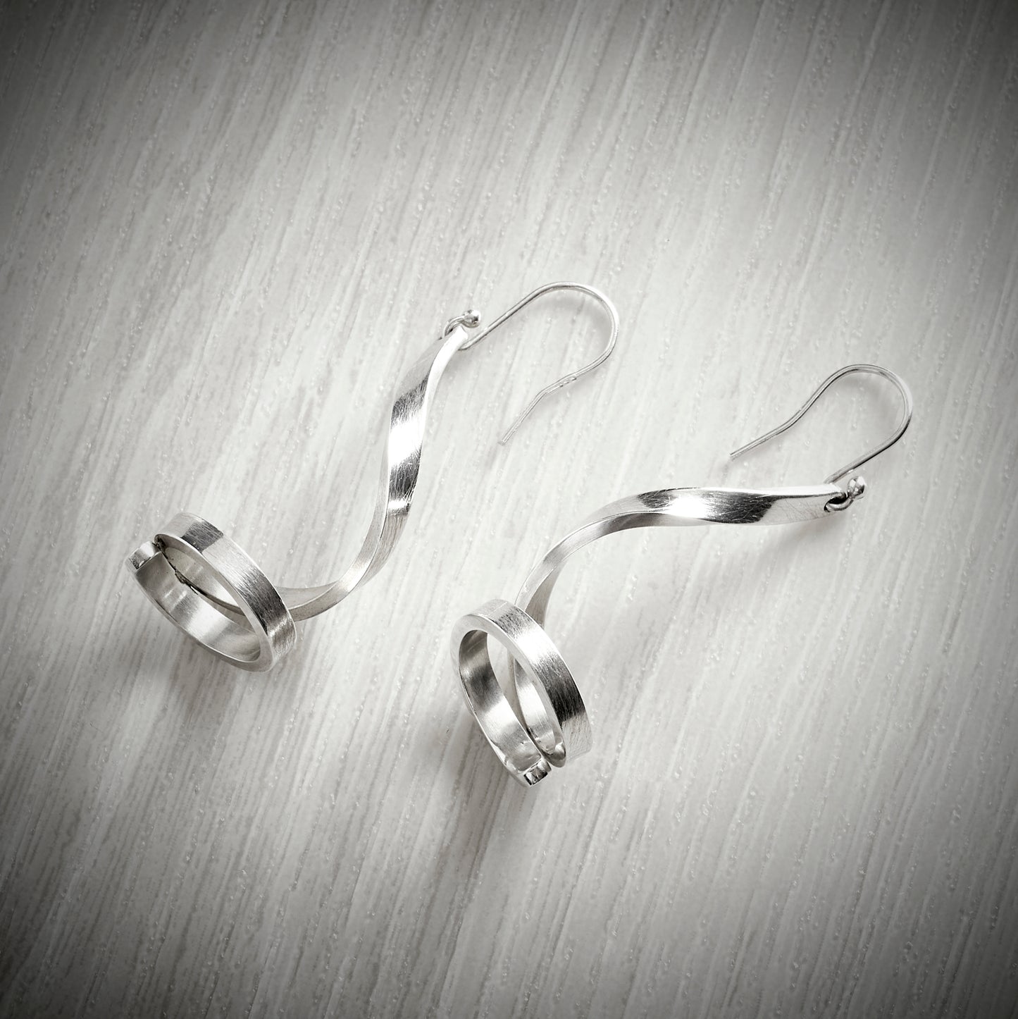 Swirl Hook Earrings by Emma White