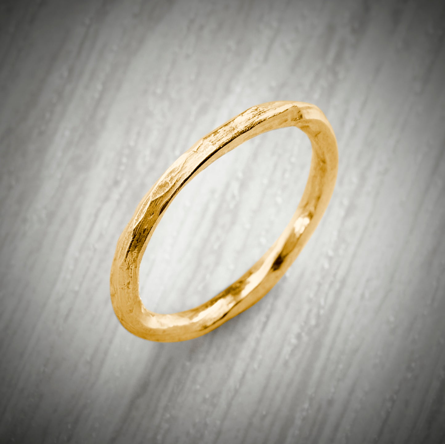 Solid Gold Slimline Twisted Ring by Emma White