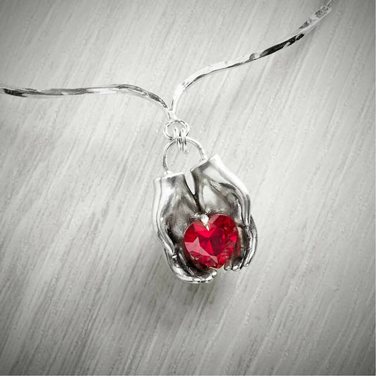 I give my love to you - Ruby Necklace by Emma White