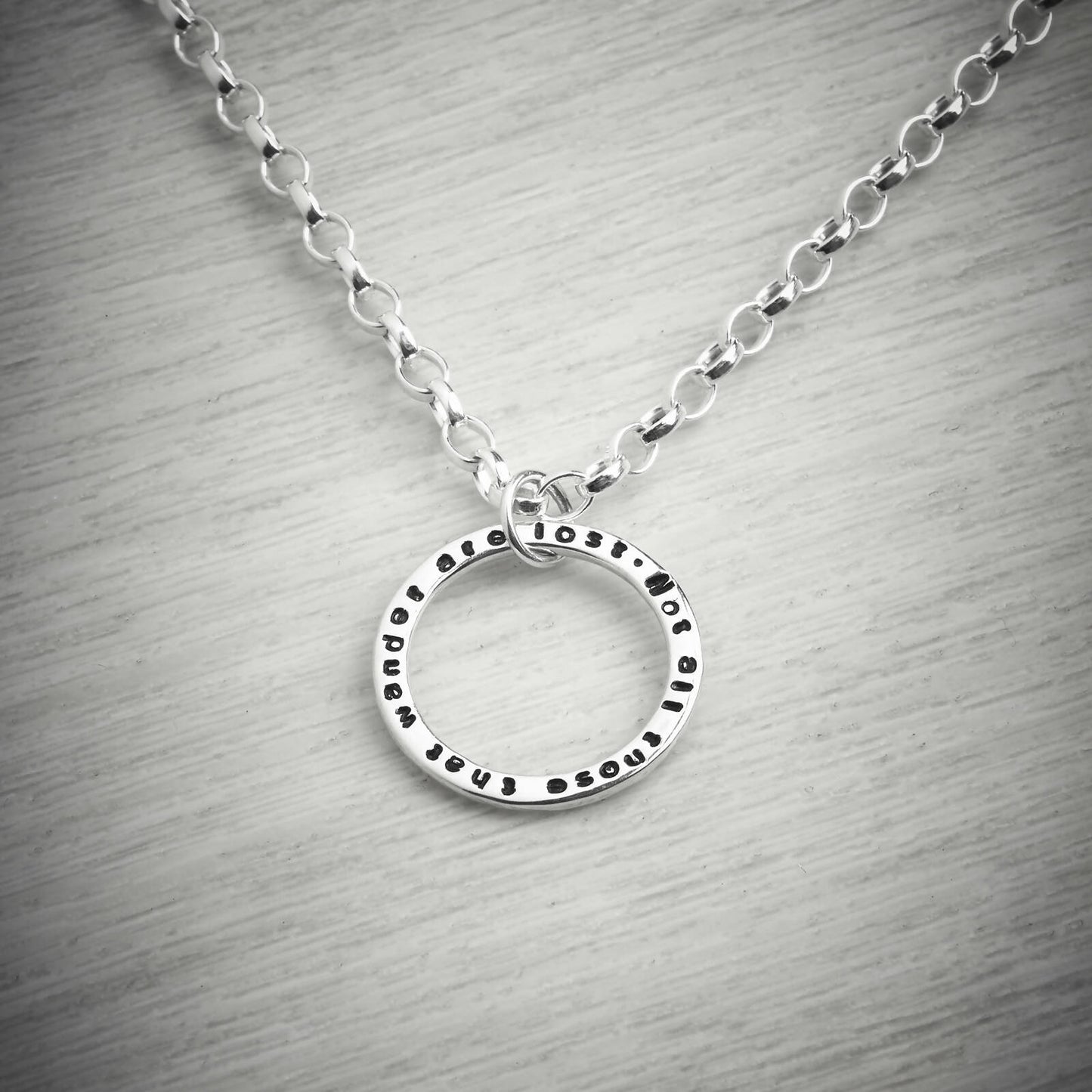 The 'All That Wander' Personalised Necklace by Emma White