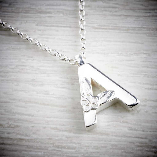Silver Alphabet Necklace, by Elin Mair. Image property of THE JEWELLERY MAKERS-0