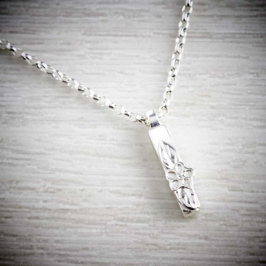 Silver Letter I Necklace, made by Elin Mair, Image property of THE JEWELLERY MAKERS-0