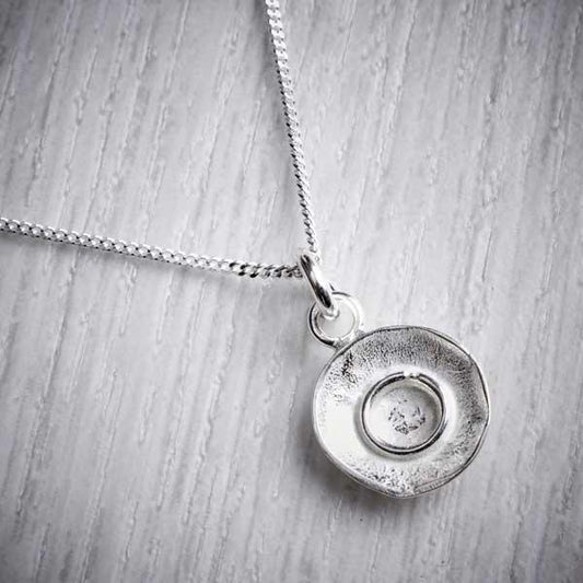 Handmade silver reticulated pendant by Fi Mehra-1