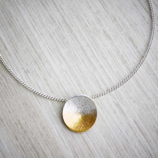 Silver and gold ombre necklace by Melanie Ankers, Kokkino-0