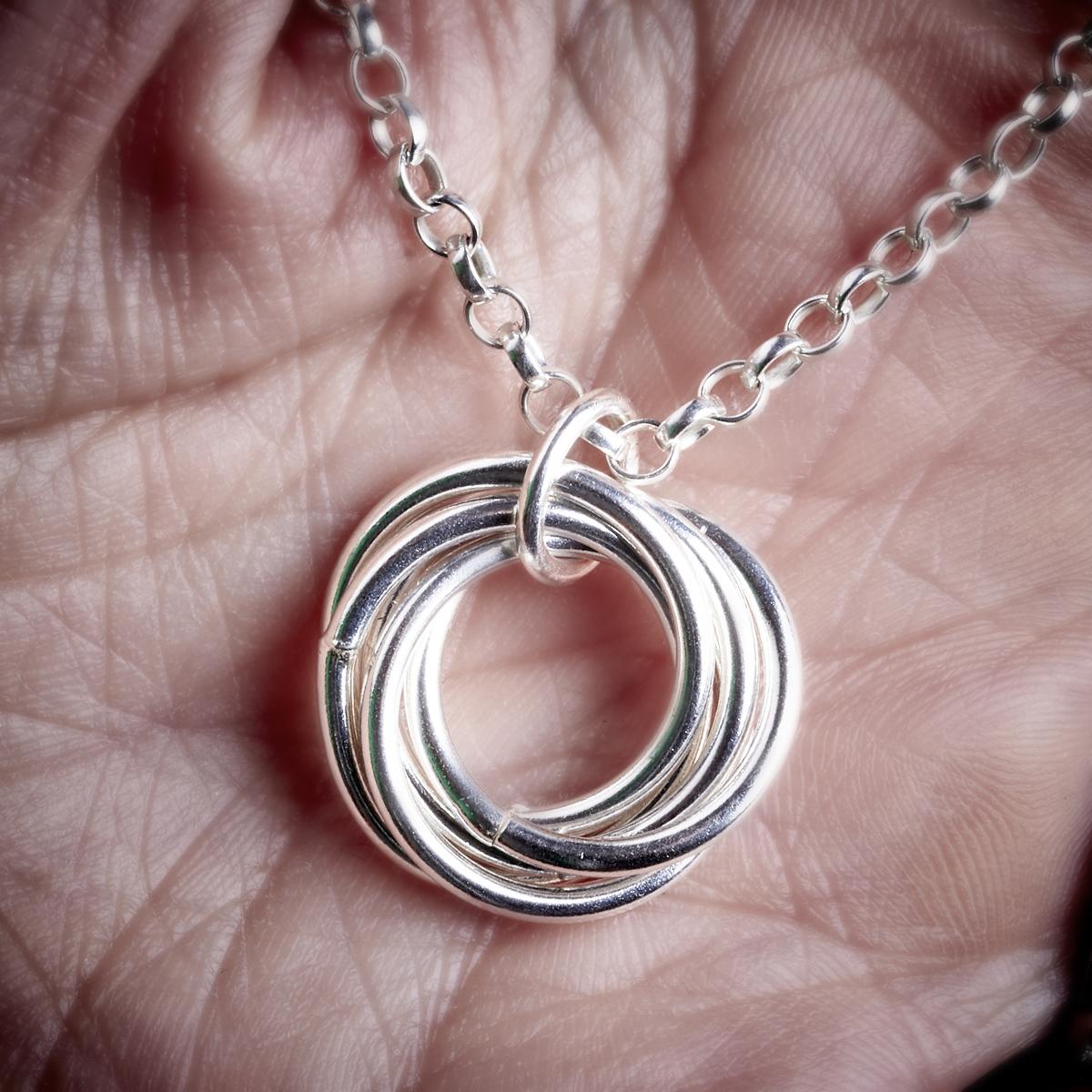 Silver Large Celtic Knot Pendant by Laura Brookes-1