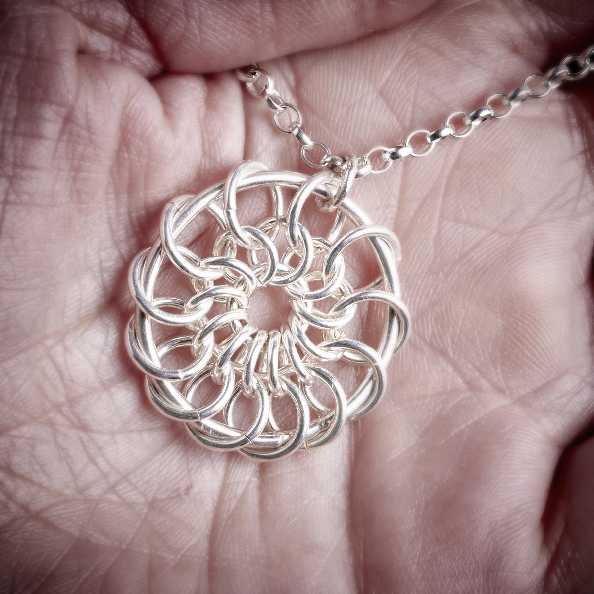 Silver Catherine Pendant detail shot by Laura Brookes-1