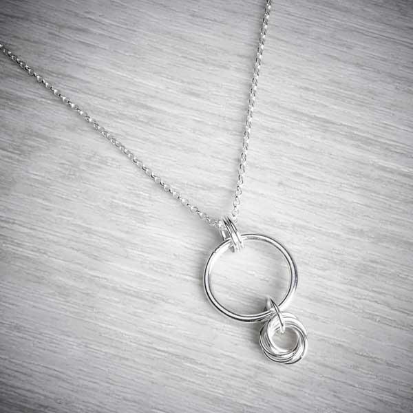Chainmaille Encircled Necklace by Laura Brookes-1