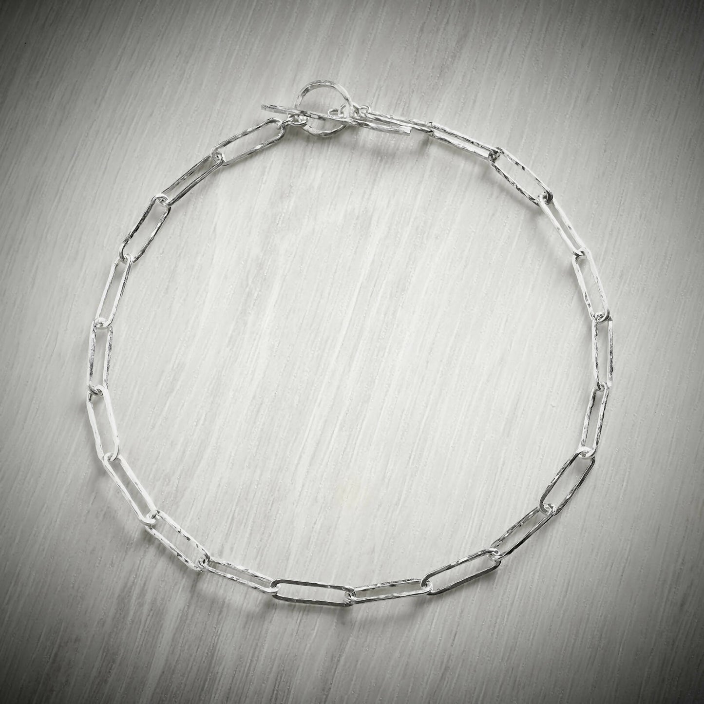 Silver Paperclip Chain (Long) by Emma White