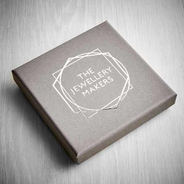 The jewellery makers grey box with silver logo-1